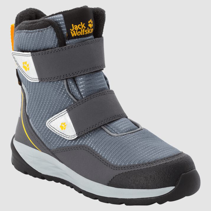 Botas Invierno Jack Wolfskin Polar Bear Texapore High Vc Niños Grises/Amarillos Mexico-2648791